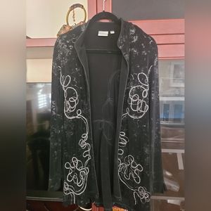 Chicos black beaded jacket